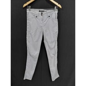 ANATOMIE Made in Italy Pants Gray Solid Knit Slim Women Size S